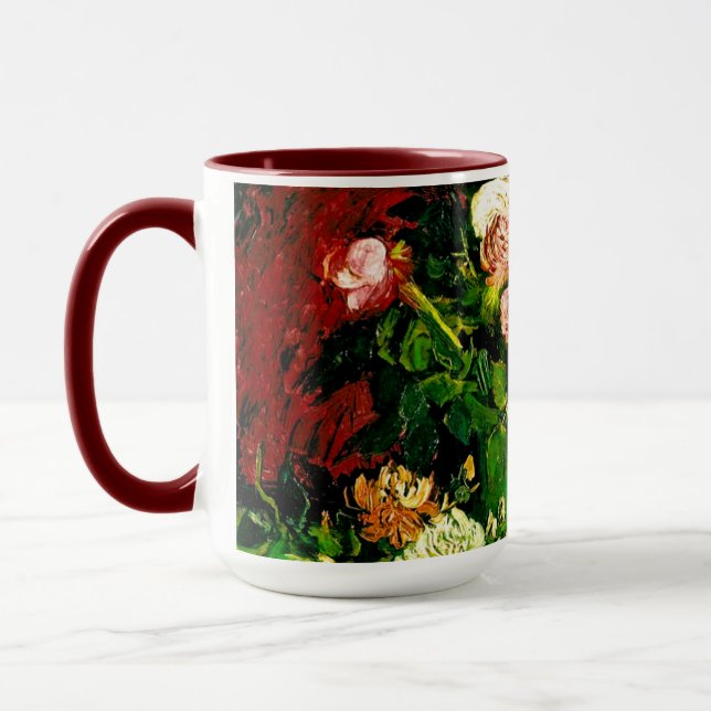 Van Gogh Peonies and Roses Mug (Left)