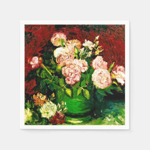 Van Gogh Peonies and Roses Napkin