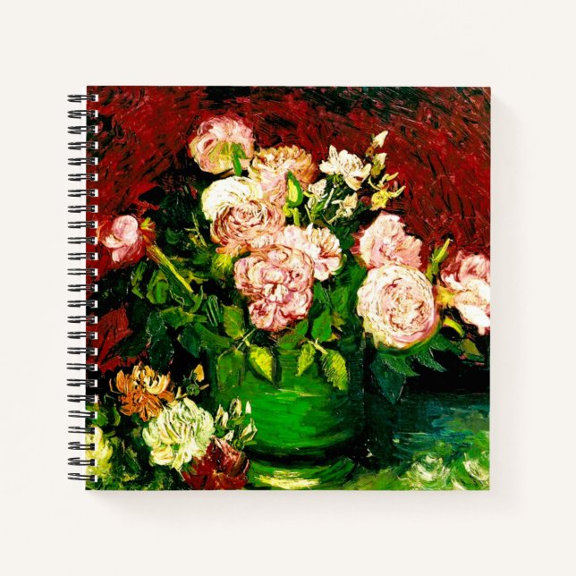 Van Gogh Peonies and Roses Notebook (Front)