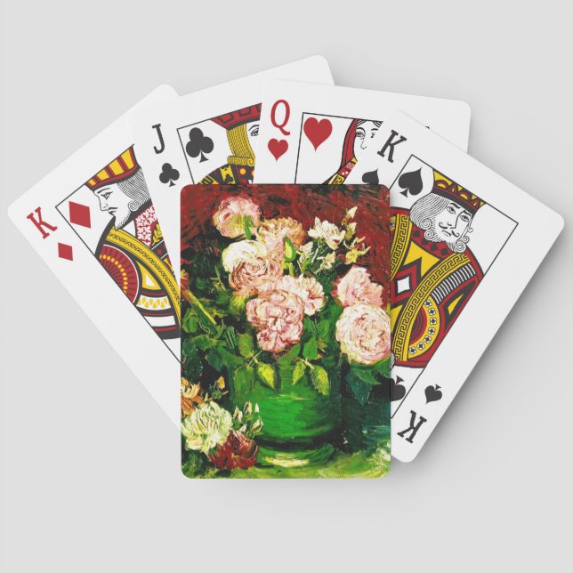Van Gogh Peonies and Roses Playing Cards (Back)