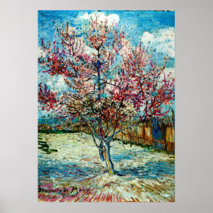Van Gogh - Pink Peach Trees Poster