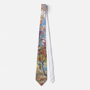 Van Gogh - Pink Peach Trees Tie