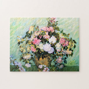 Van Gogh Pink Roses puzzle