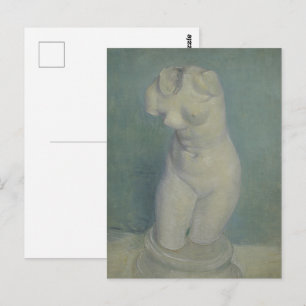 Van Gogh Plaster Torso - Classical Statuette Art Postcard