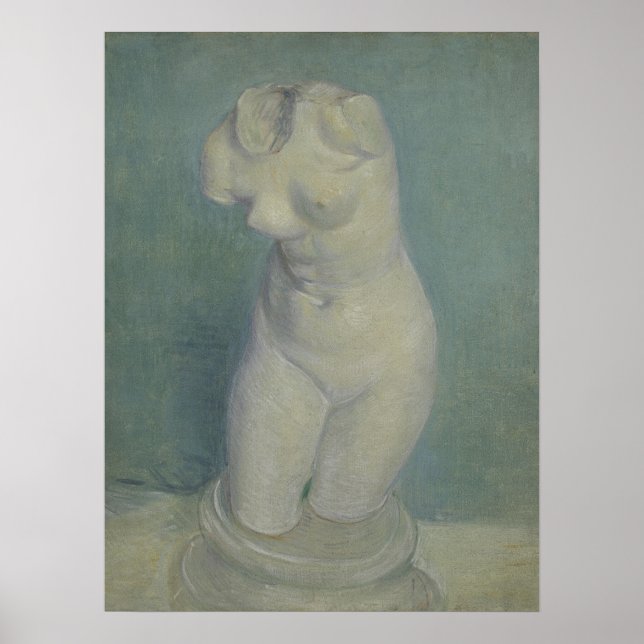 Van Gogh Plaster Torso - Classical Statuette Art Poster (Front)