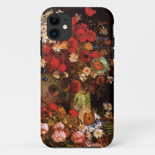 Van Gogh Poppies, Peonies and Chrysanthemums iPhone 11 Case