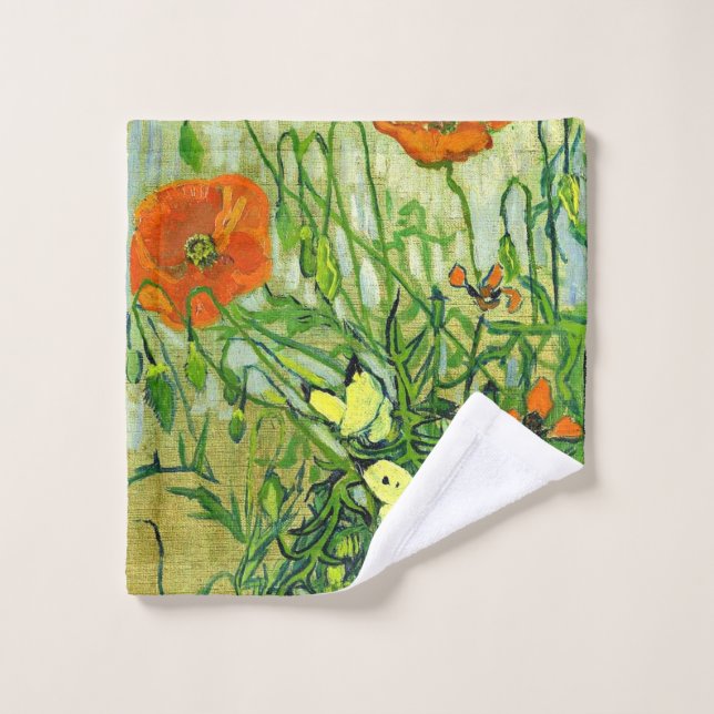 Van Gogh - Poppies Wash Cloth (Wash Cloth)