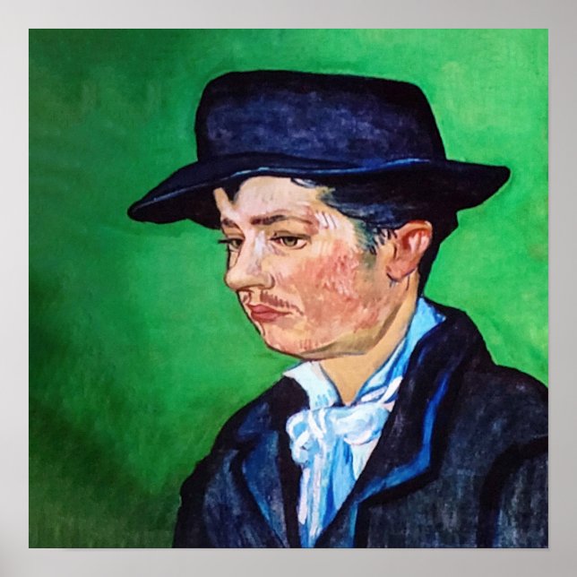 Van Gogh Portrait of Armand Rouin Poster (Front)