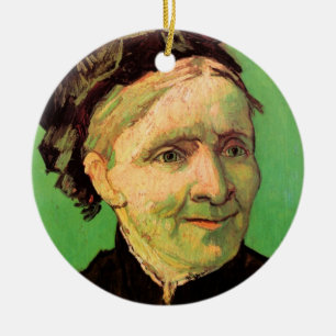 Van Gogh; Portrait of Artist's Mother, Vintage Art Ceramic Ornament