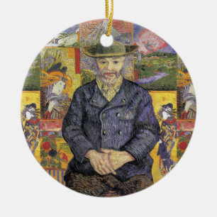 Van Gogh Portrait of Pere Tanguy Post-Impression Ceramic Ornament
