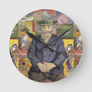 Van Gogh Portrait of Pere Tanguy Post-Impression Round Clock