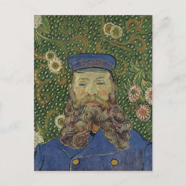 Van Gogh | Portrait of Postman Joseph Roulin  II Announcement Postcard (Front)