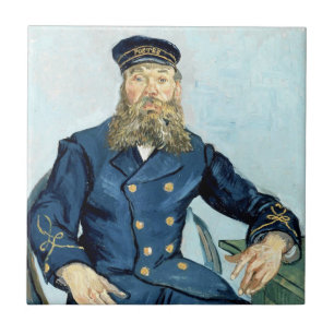 Van Gogh   Portrait of the Postman Joseph Roulin Tile