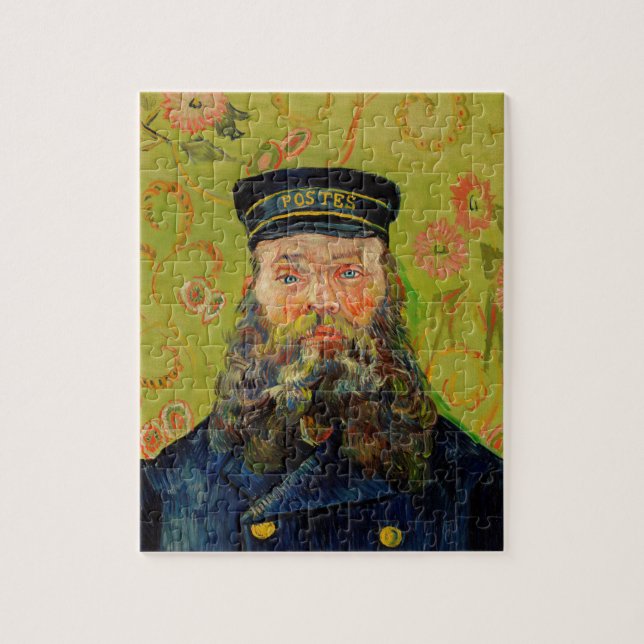 Van Gogh Postman. Portrait impressionism art Jigsaw Puzzle (Vertical)