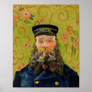 Van Gogh Postman. Portrait impressionism art Poster