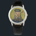 Van Gogh Postman. Portrait impressionism art Watch<br><div class="desc">Van Gogh "The Postman (Joseph Roulin)" watch.</div>