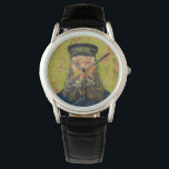Van Gogh Postman. Portrait impressionism art Watch<br><div class="desc">Van Gogh "The Postman (Joseph Roulin)" watch.</div>