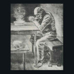 Van Gogh - Prayer Before the Meal Poster<br><div class="desc">This sketch masterpiece, titled Prayer Before the Meal is made by the famous artist, Vincent van Gogh using pencil, chalk, ink on paper. It falls under the Realism style and was complete by van gogh in 1882. Vincent van Gogh was a Dutch post-Impressionist painter whose work, noteable for its rough...</div>