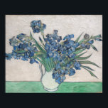 Van Gogh Purple Irises Vase Floral Painting Poster<br><div class="desc">Vincent Van Gogh  (30 March 1853 – 29 July 1890) was an influential Dutch post-impressionist painter.  This artwork depicts purple Iris in a vase.</div>
