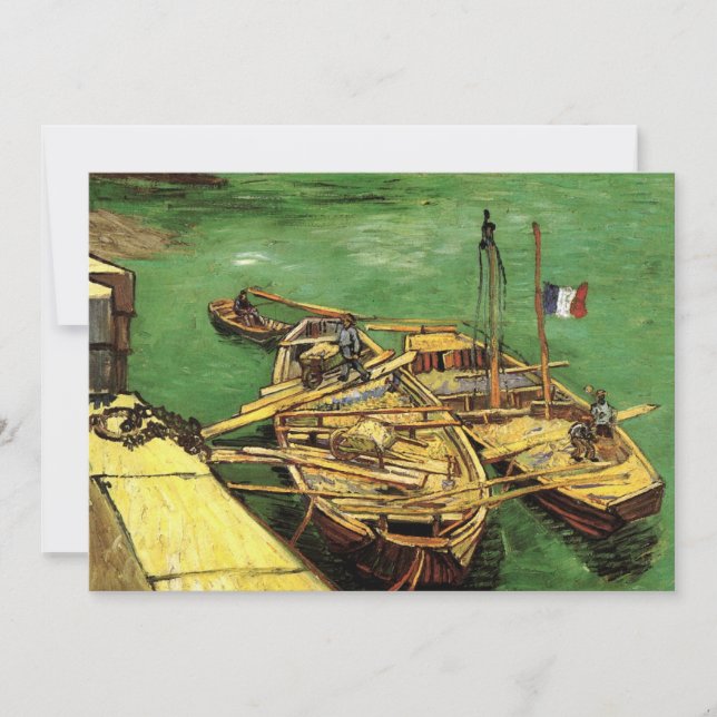 Van Gogh Quay with Men Unloading Sand Barges (Front)