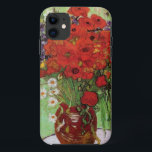 Van Gogh Red Poppies and Daisies iPhone Case<br><div class="desc">Van Gogh Red Poppies and Daises iPhone case. Oil painting on canvas from 1890. A colourful flower painting by Van Gogh, while not as famous as his celebrated vase of sunflowers, this work represents yet another charming entry in the artist’s extensive catalogue of floral still lifes. A great gift for...</div>