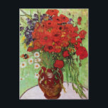 Van Gogh Red Poppies and Daisies Postcard<br><div class="desc">Van Gogh Red Poppies and Daises postcard. Oil painting on canvas from 1890. A colourful flower painting by Van Gogh, while not as famous as his celebrated vase of sunflowers, this work represents yet another charming entry in the artist’s extensive catalogue of floral still lifes. A great gift for fans...</div>