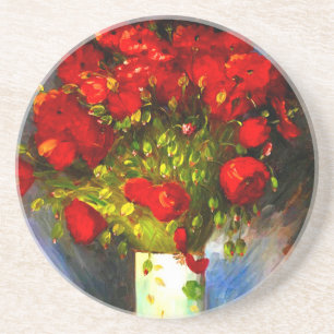 Van Gogh Red Poppies Coaster