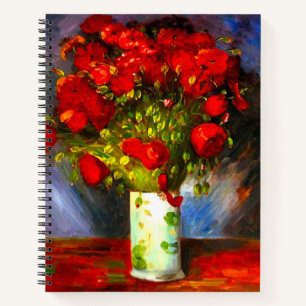 Van Gogh Red Poppies Notebook