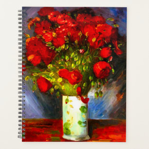 Van Gogh Red Poppies Planner