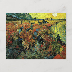 Van Gogh - Red Vineyards at Arles Postcard