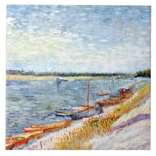 Van Gogh - River Landscape Ceramic Tile
