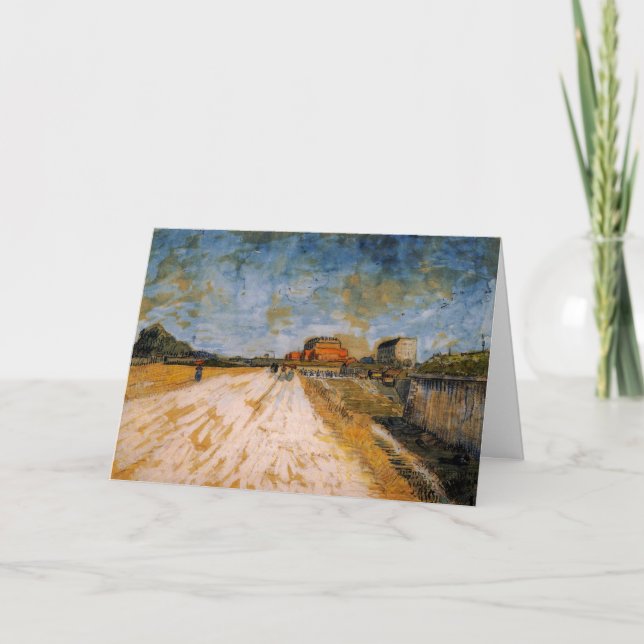 Van Gogh Road Running Beside the Paris Ramparts Card (Front)