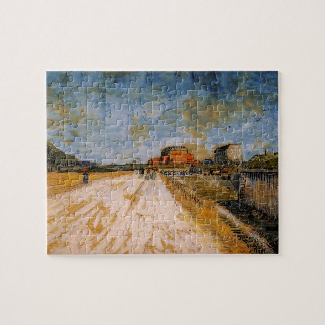 Van Gogh Road Running Beside the Paris Ramparts Jigsaw Puzzle (Horizontal)