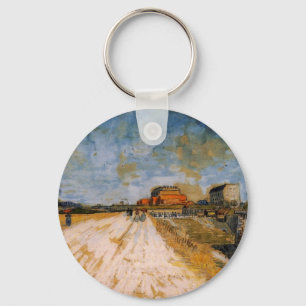 Van Gogh Road Running Beside the Paris Ramparts Key Ring