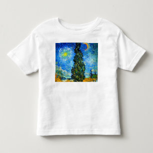 Van Gogh Road with Cypress and Star Toddler T-Shirt