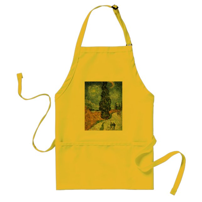 Van Gogh Road With Cypresses Impressionism Standard Apron (Front)