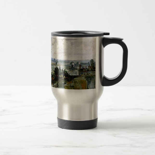 Van Gogh - Roofs of Paris Travel Mug (Right)