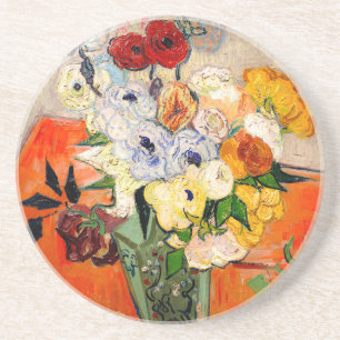 Van Gogh Roses and Anemones Coaster
