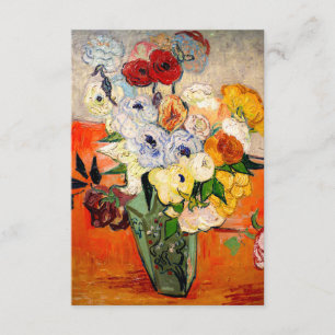 Van Gogh Roses and Anemones Enclosure Card