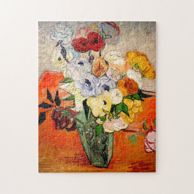 Van Gogh Roses and Anemones Jigsaw Puzzle (Vertical)