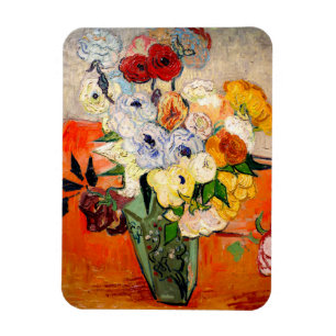 Van Gogh Roses and Anemones Magnet