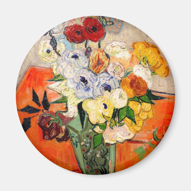 Van Gogh Roses and Anemones Magnet (Front)