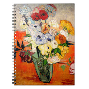 Van Gogh Roses and Anemones Notebook