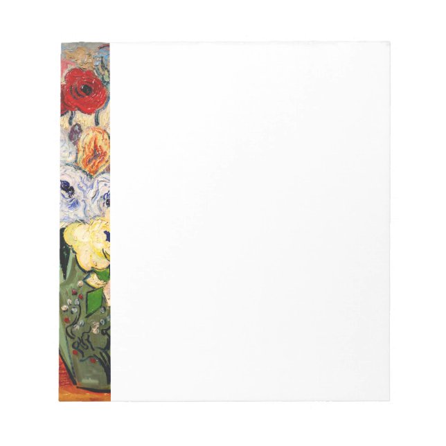 Van Gogh Roses and Anemones Notepad (Front)