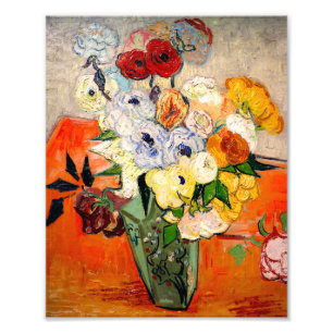 Van Gogh Roses and Anemones Photo Print