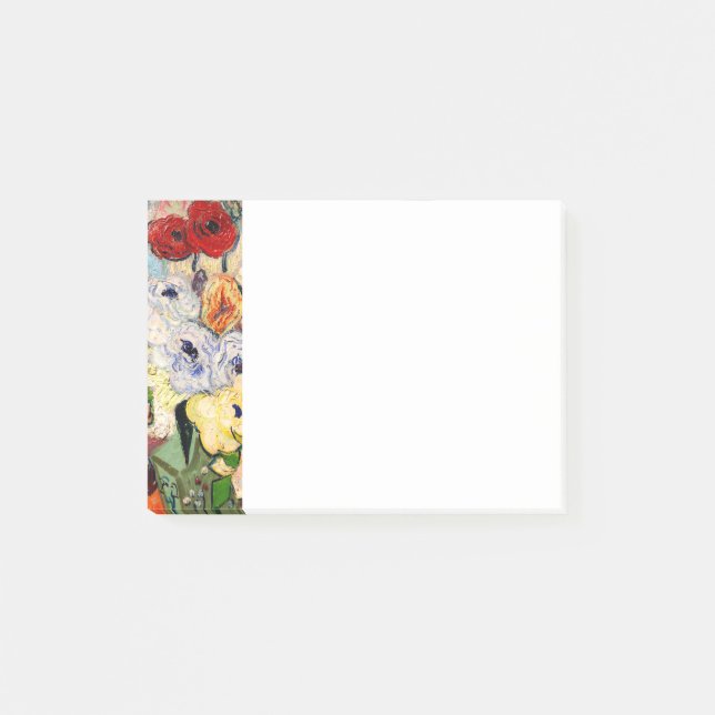 Van Gogh Roses and Anemones Post-it Notes (Front)