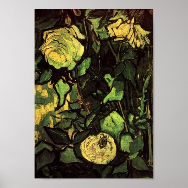Van Gogh - Roses and Beetle Poster (Front)