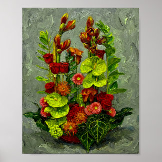 Van Gogh Roses and Other Flowers Poster