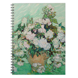 Van Gogh - Roses, famous painting, Notebook