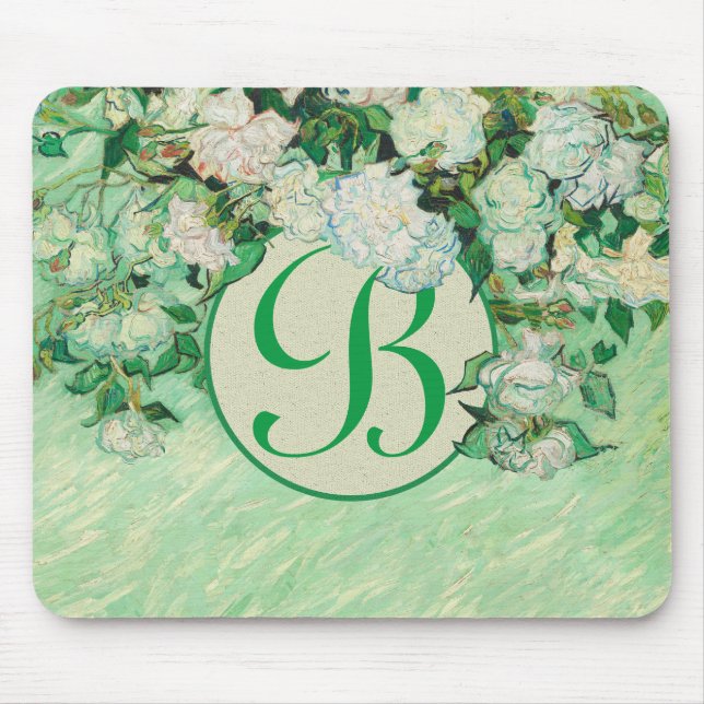Van Gogh Roses  Mouse Pad (Front)